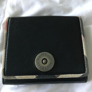Burberry leather billfold wallet